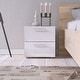 preview thumbnail 76 of 78, Porch & Den Angus Foiled 2-drawer Nightstand