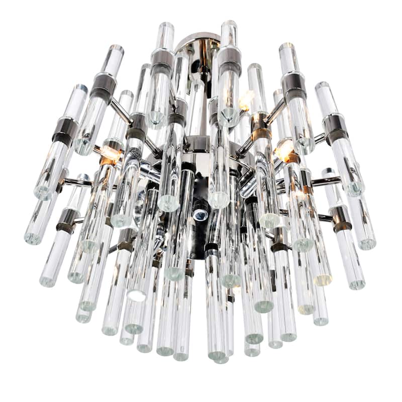 Miroir 8 Light Chandelier With Polished Nickel Finish - Polished Nickel