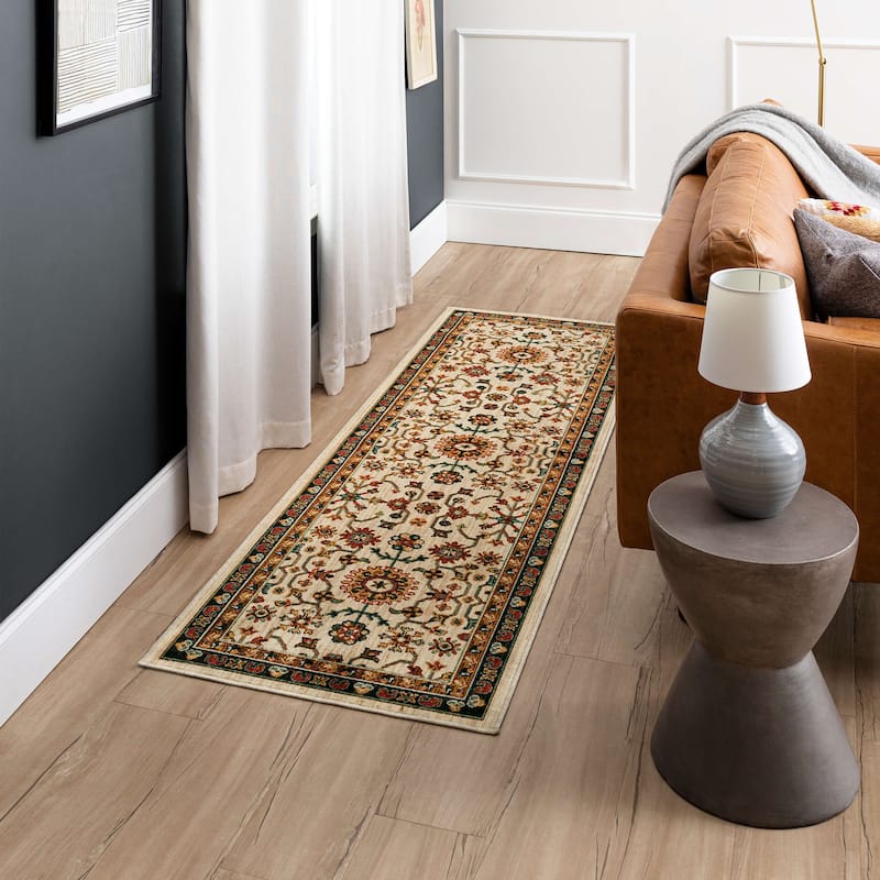 Mohawk Home Lyndhurst Ornamental Area Rug - 2' 6" x 8' - Cream - Runner
