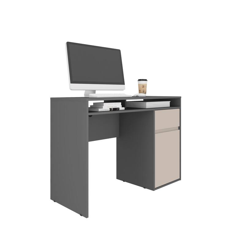 Techni Mobili Techni Mobili Home Office Workstation with Storage, Grey