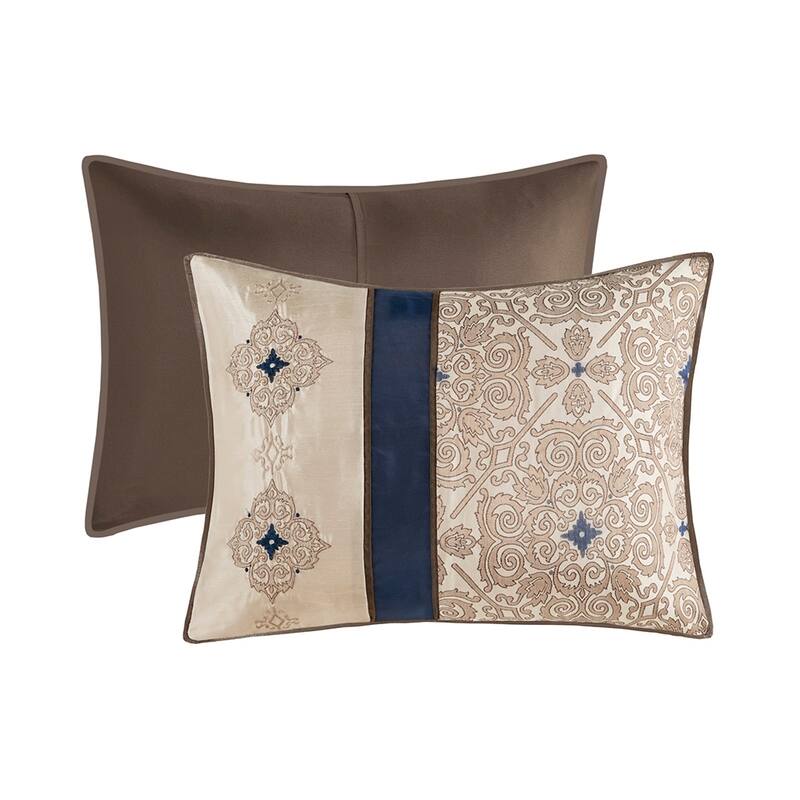 GDF Studio - 7-Piece Jacquard Comforter Set with Decorative Pillows