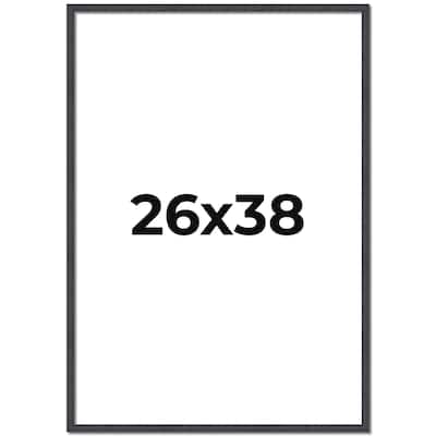 26x38 Frame Brown Solid Wood Picture Frame - Complete Modern Photo