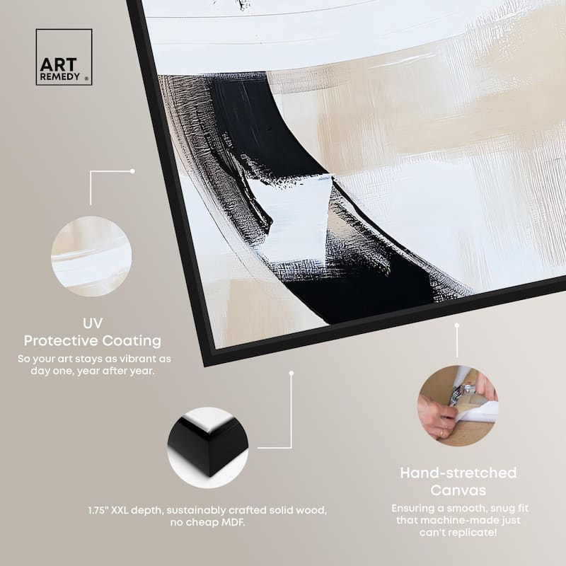 Neutral Interplay II Canvas Set of 2 by Art Remedy