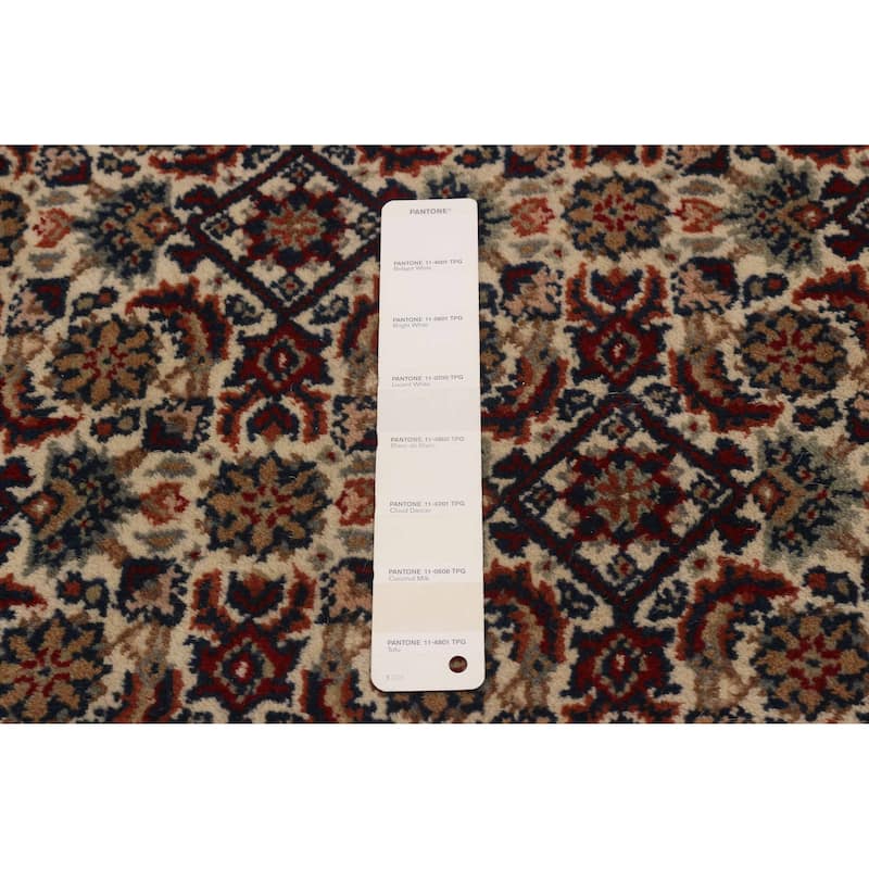 ECARPETGALLERY Hand-knotted Bijar Cream Wool Rug - 4'3 x 6'5