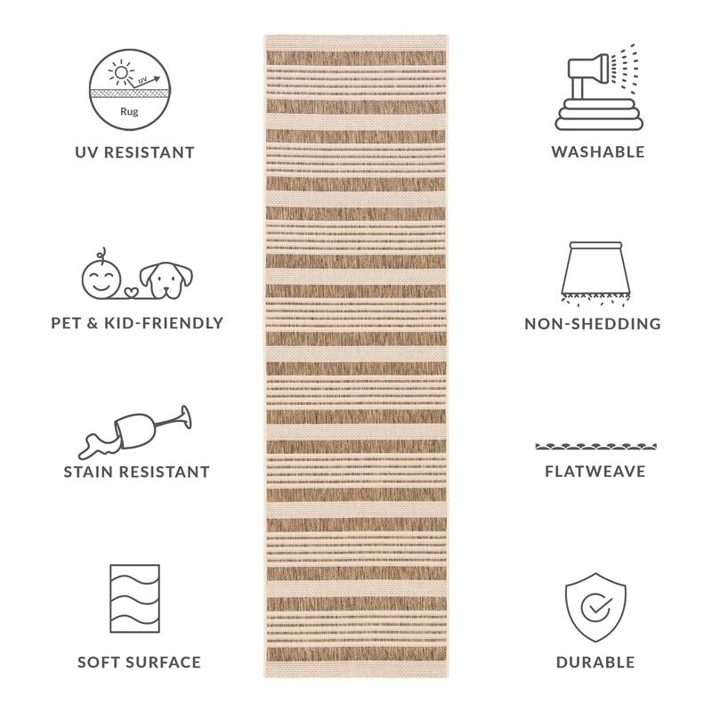 SAFAVIEH Courtyard Orsi Indoor/ Outdoor Waterproof Area Rug