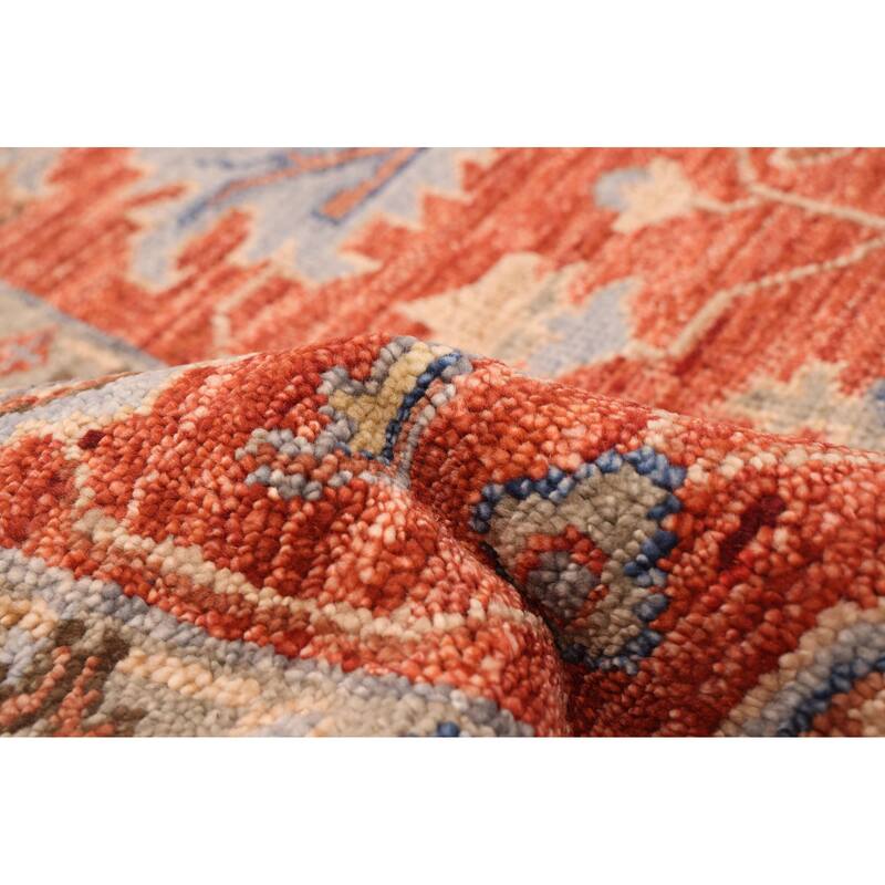 ECARPETGALLERY Hand-knotted Jules Serapi Dark Copper Wool Rug - 8'11 x 11'8