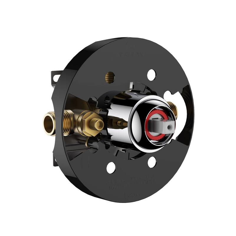 4.7 inch Wall-Mounted Round Shower System with Rough-in Valve