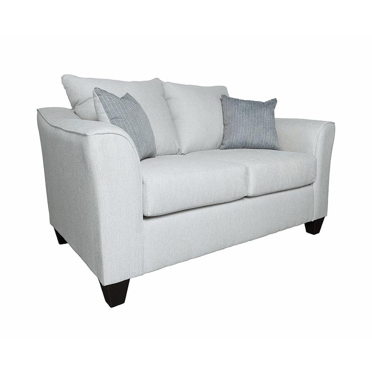 Alcazar Grey Mist Track Arm Loveseat