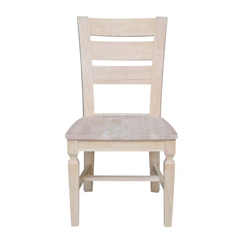 Vista Ladderback Solid Wood Dining Chairs - Set of Two