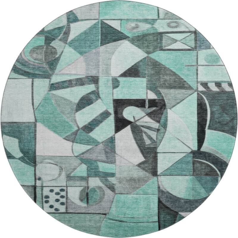 Premium Washable Super Soft Mosaic Contemporary Mayfield Rug