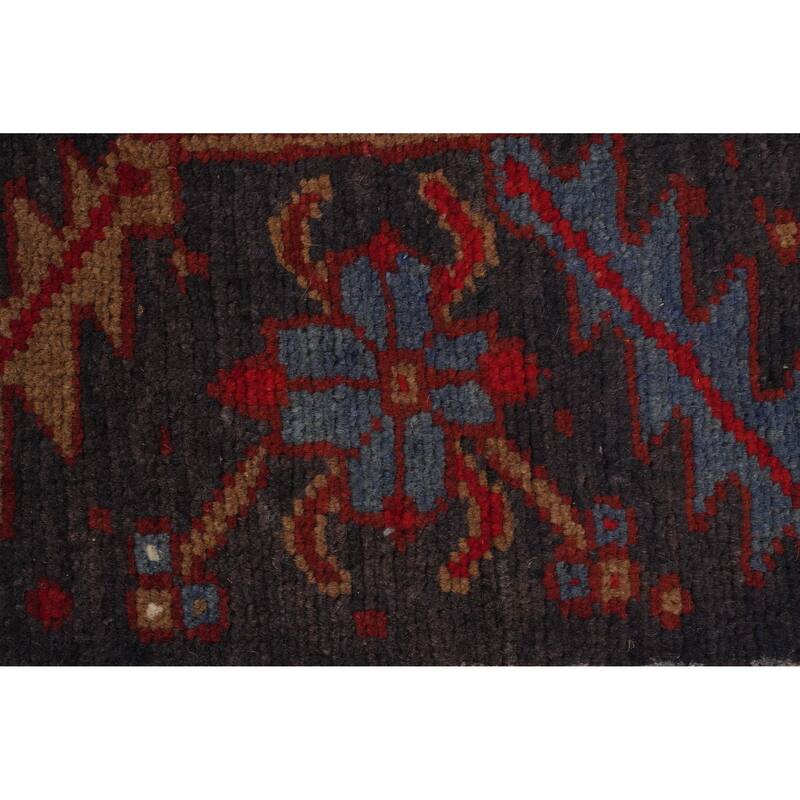 Hand Knotted Oriental 100% Wool Carpet Traditional Medallion Red Heriz Area Rug - 10' 1'' X 7' 7''