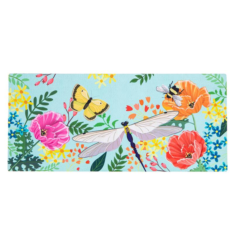 22 in. x 10 in. Greenhouse Garden Welcome Friends Sassafras Switch Mat