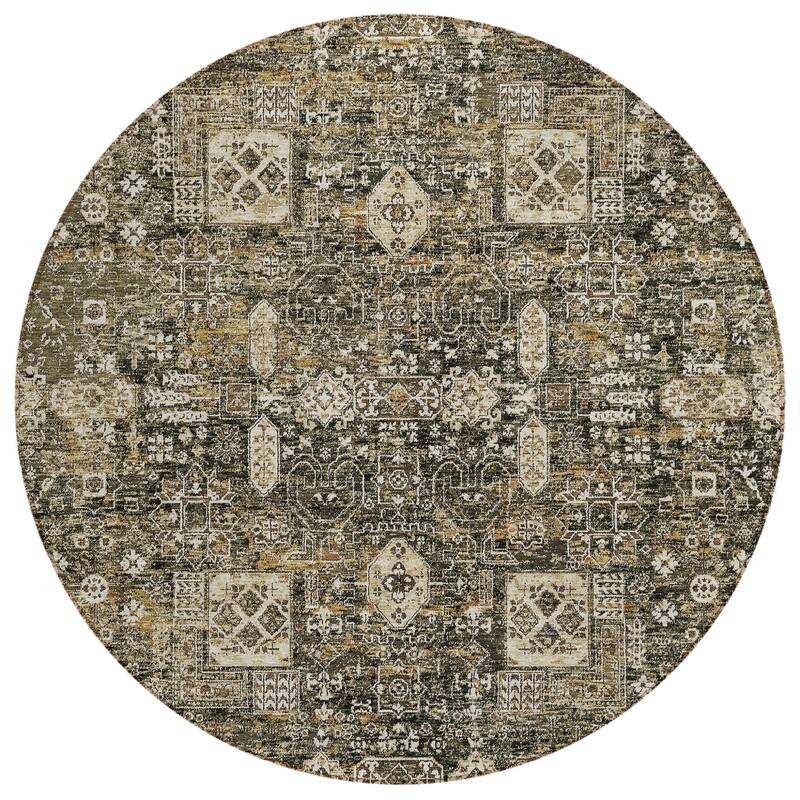HomeRoots Oriental Transitional Rectangle Outdoor Rug