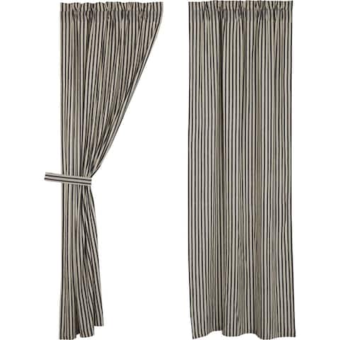 Ashmont Ticking Stripe Panel Set of 2 84x40