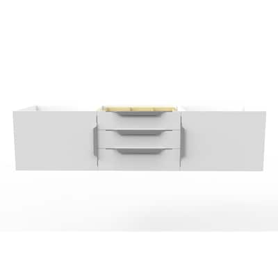 Alpine 60" Wall Mounted Bathroom Vanity (Base Only)