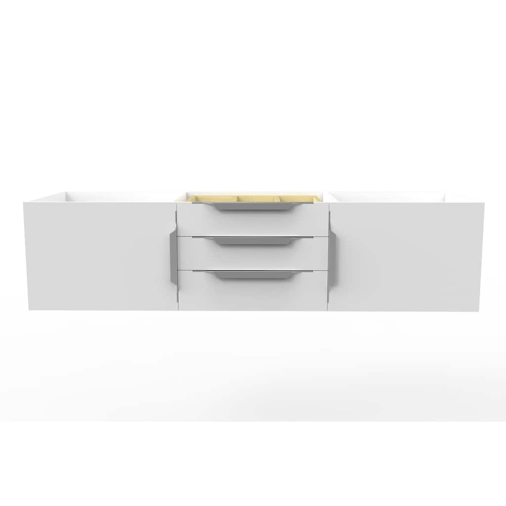 Alpine 60" Wall Mounted Bathroom Vanity (Base Only)