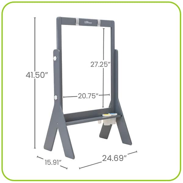 dimension image slide 0 of 3, Peek A Boo Adjustable Height Art Easel