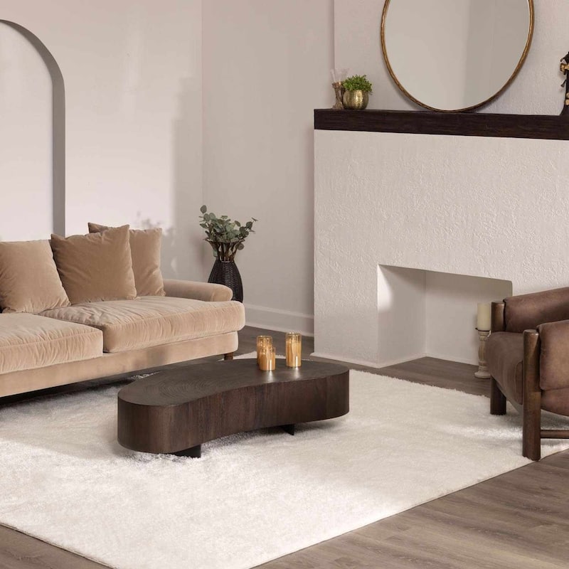 Hauteloom Heavenly Solid Shag Shaggy High Pile Area Rug