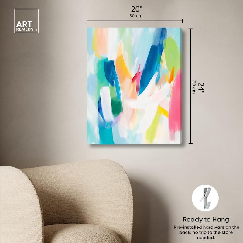 Whirlwind of Color II Canvas by Art Remedy, Gallery Wrapped