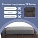 preview thumbnail 12 of 34, Outdoor Patio Ottoman with Seat Cushion