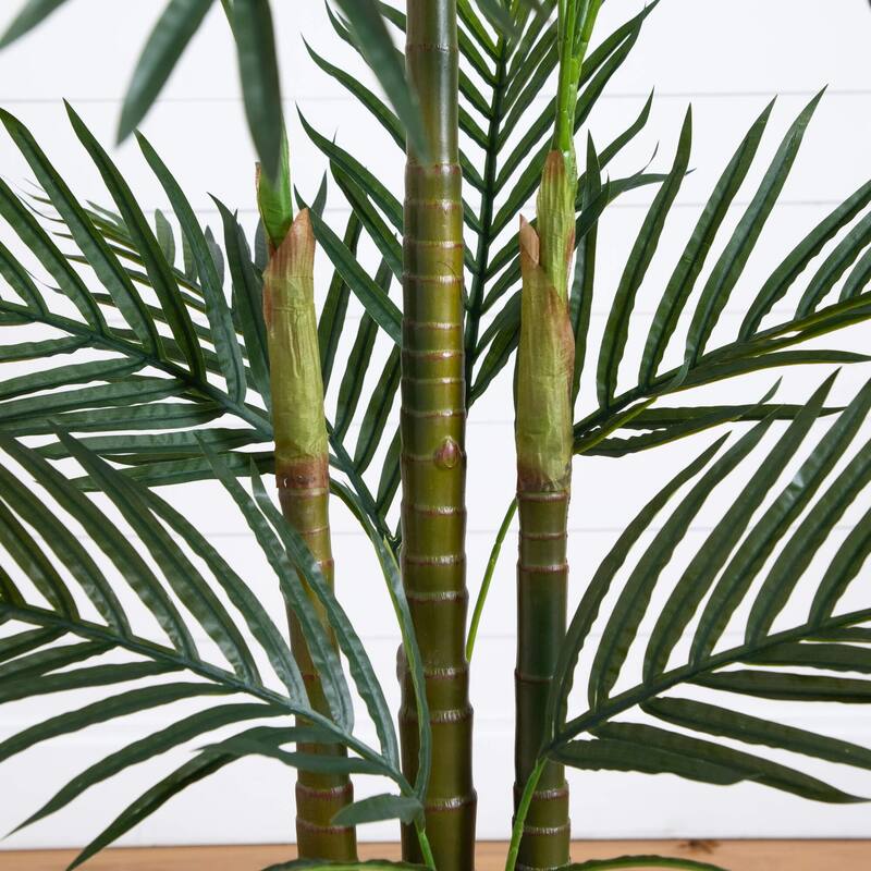 Areca Palm Artificial Potted Tree - 6' - Green