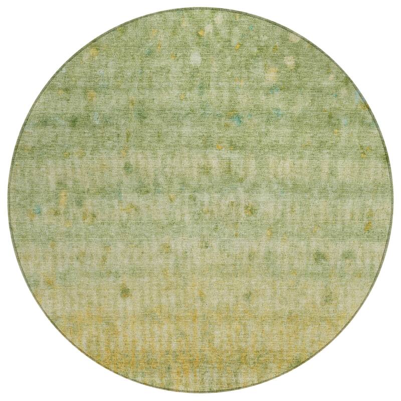 Machine Washable Indoor/ Outdoor Ombre Stripes Chantille Rug