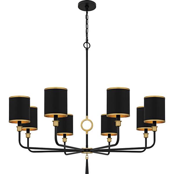 slide 2 of 9, Lockery 8-Light Matte Black Chandelier