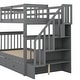 preview thumbnail 15 of 13, Twin-over-Twin Bunk Bed with Twin size Trundle for Bedroom, Dorm, Adults