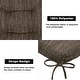preview thumbnail 12 of 45, Indoor 3.7'' Dining Chair Pad Cushion (Set of 4)