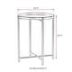 preview thumbnail 11 of 28, Adeco Gold End Table Metal Waterproof Snack Beside Table Accent Coffee Table - 16.9""(D)x 16.9""(W)x 20.5""(H)