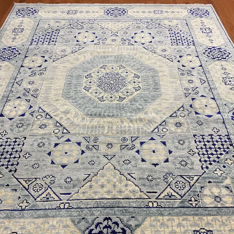 HERAT ORIENTAL Handmade Indo Mamluk Wool Rugs - 8' x 9'10"