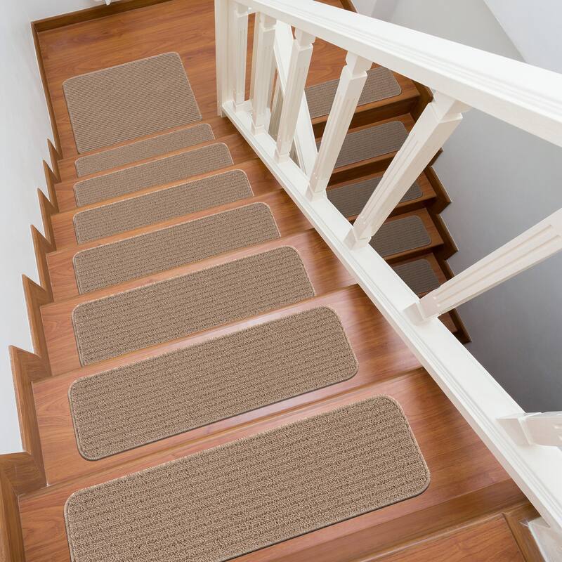 Beverly Rug Non Slip Stair Treads, Matching Landing Rug, Washable Runner Rug for Hallway