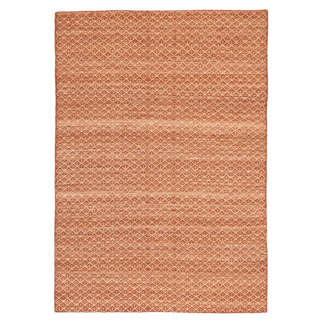 ECARPETGALLERY Flat-Weave Palas Denizli Dark Red Kilim - 5'2 x 7'5