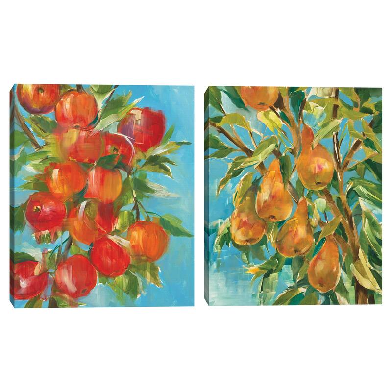 An Apple a Day & In a Pear Tree by Liz Jardine Canvas Art Prints