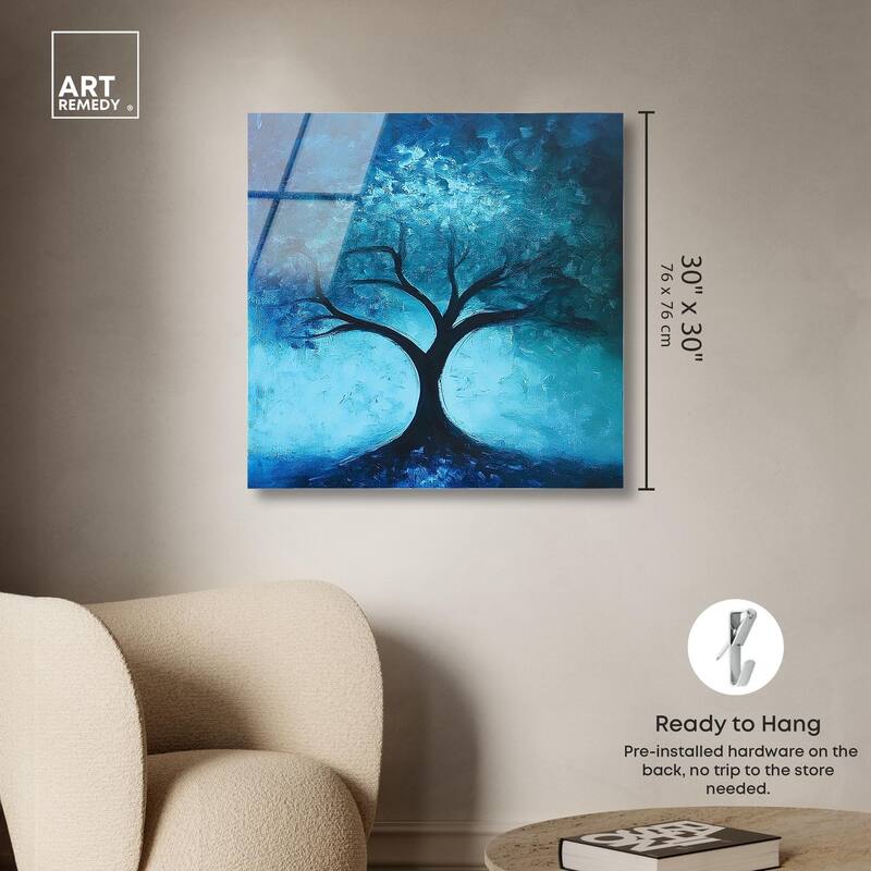 Tree of Opposites III Acrylic by Art Remedy, Ready to Hang