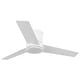 preview thumbnail 28 of 74, 48 inch Modern 3-Blade Wooden Flush Mount Ceiling Fans with Light and Remote