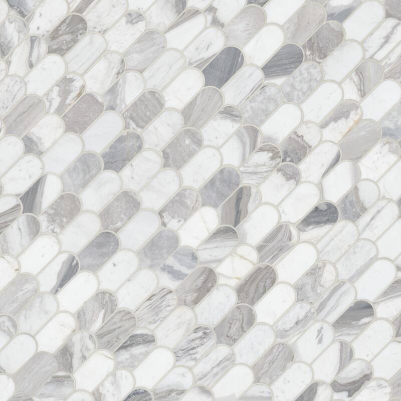 Ackland AKM-S-2X3SCP-CA 12" x 12" Marble Wave Floor and Wall Mosaic - Linarra