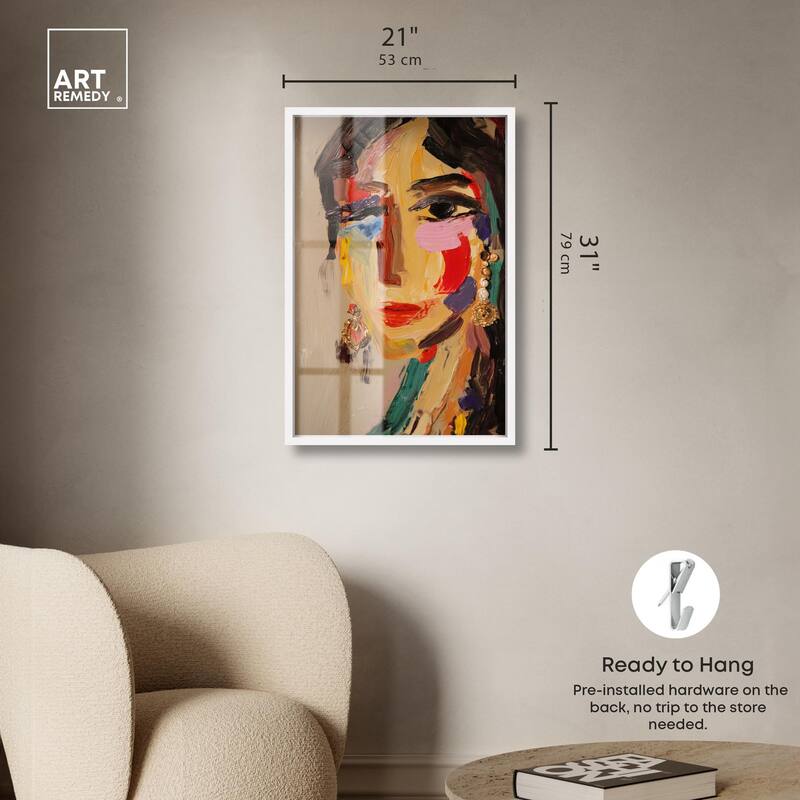 Colorful Expression II Shadowbox by Art Remedy