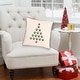 preview thumbnail 4 of 2, Christmas Tree Paws Decorative Accent Throw Pillow