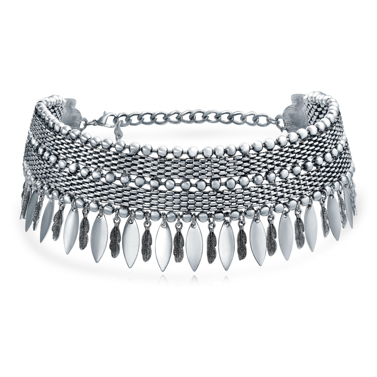 wide choker black