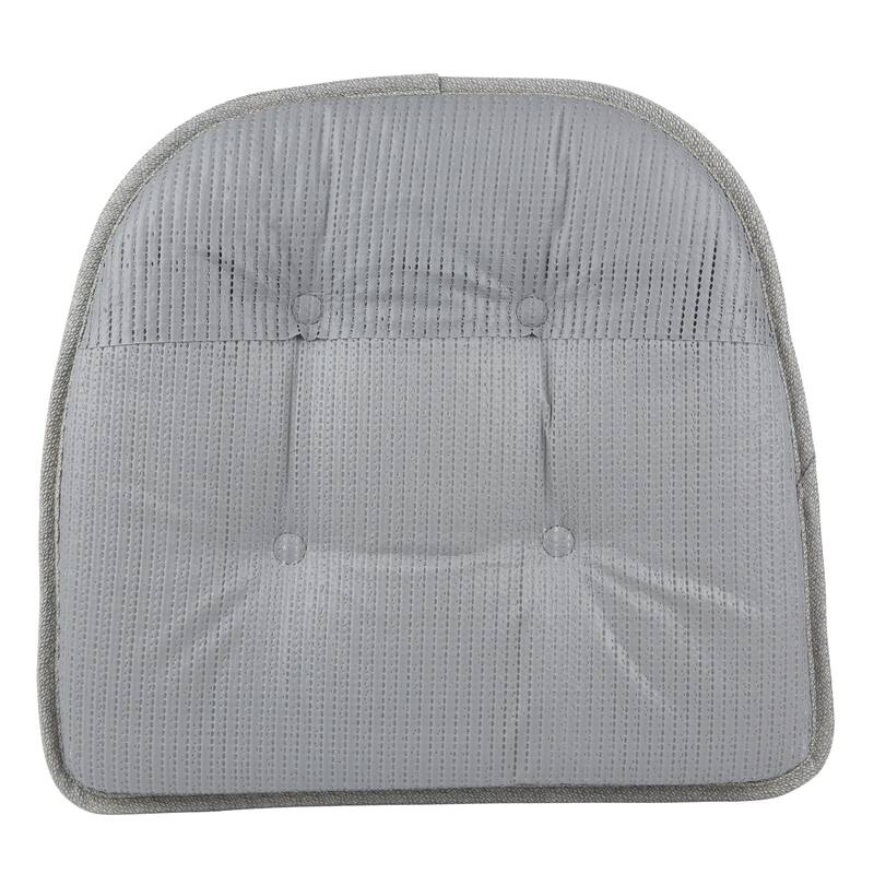 Klear Vu Non-Slip 15" x 16" Omega Tufted Dining Chair Cushion Set