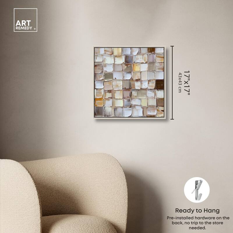 Woven Stone Canvas by Art Remedy