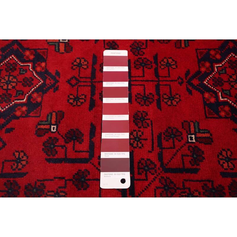 ECARPETGALLERY Hand-knotted Finest Khal Mohammadi Red Wool Rug - 3'11 x 6'7