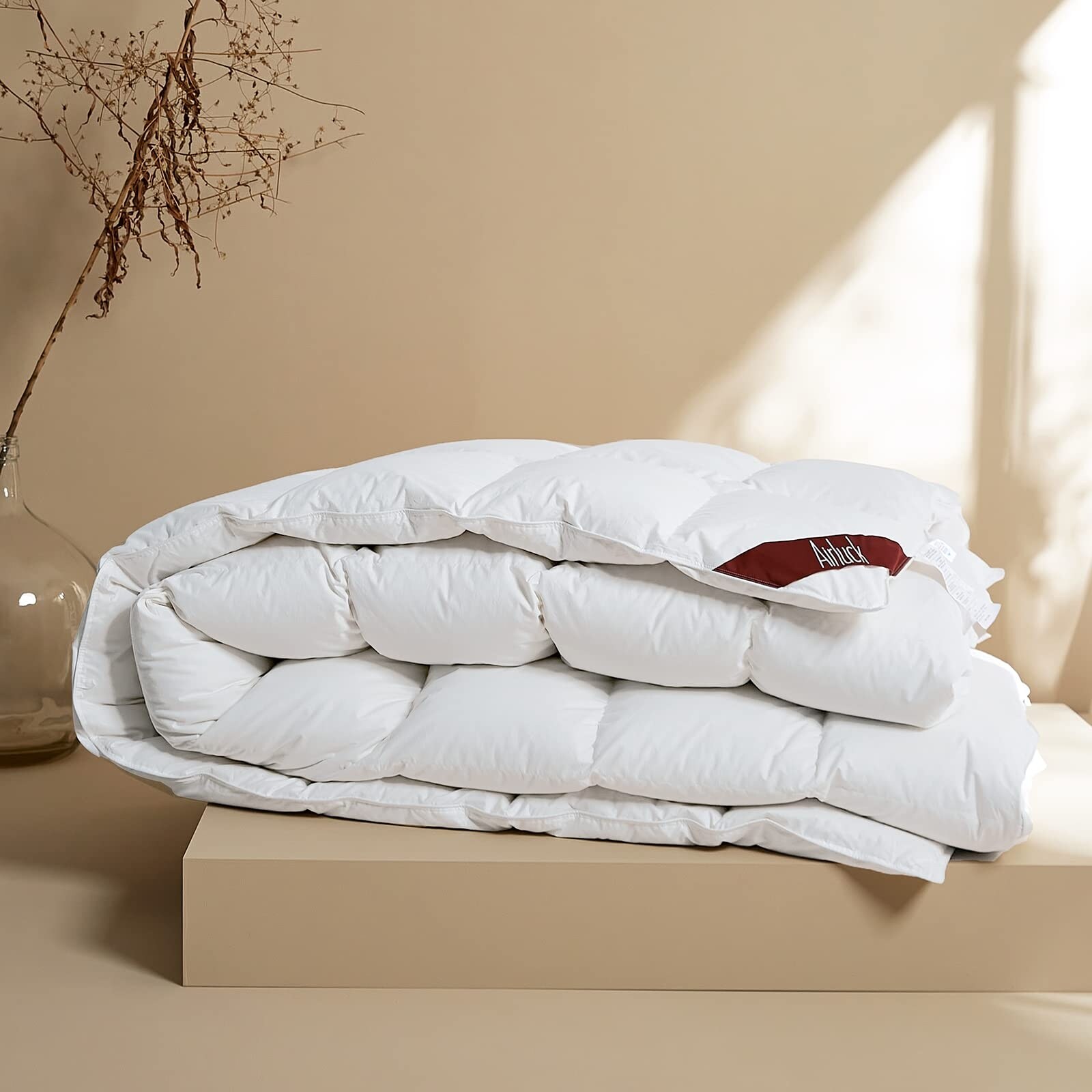 Luxury Feather Down Comforter King Size Winter Bed Comforter Hotel Fluffy Duvet Insert Ultra Soft Down Proof Cotton Poly Cover Bed Bath Beyond 40278256