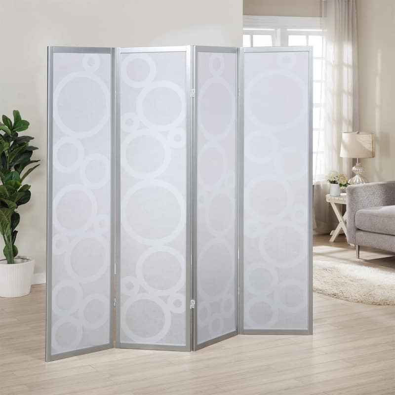 4-Panel Wood Room Divider