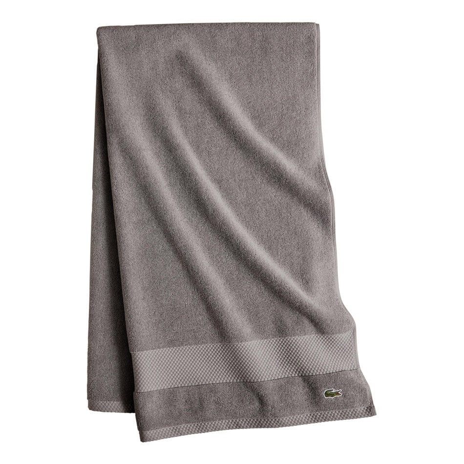 Lacoste Heritage Supima 100% Cotton Bath Towel, Hand Towel, Wash Cloth, and Bath Sheet