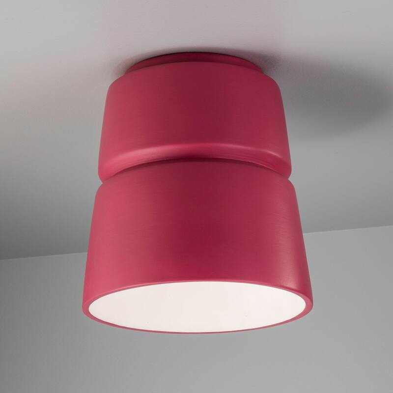 Justice Design Group Radiance Cone Ceramic Flush-Mount Lights