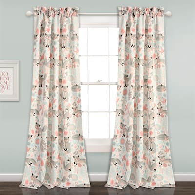 Lush Decor Pixie Room Darkening Window Curtain Panel Set - 52"W x 84"L - 52"W x 84"L