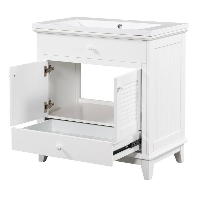 30" Bathroom Vanity with Sink,Two Doors and One Drawer