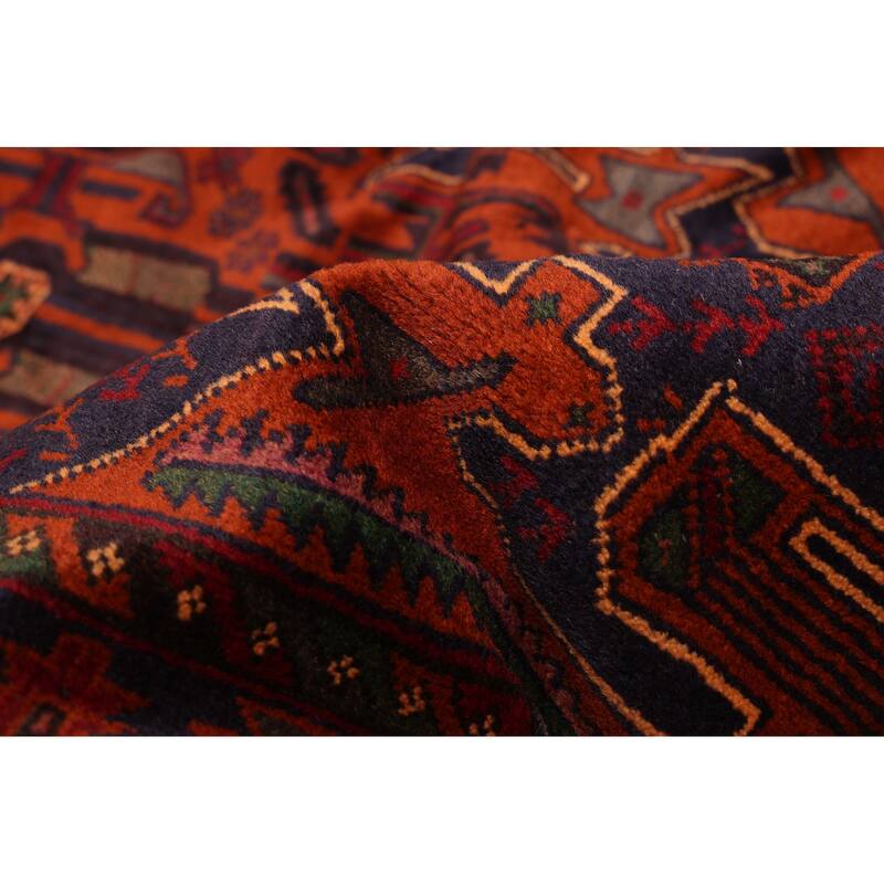 ECARPETGALLERY Hand-knotted Teimani Rust Wool Rug - 3'8 x 6'7